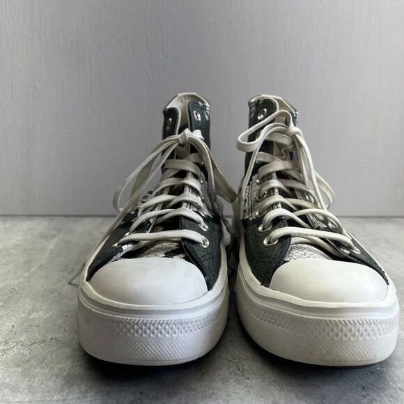 Converse Chuck Taylor All Star Move Platform Authentic Glam Black Shoe Size 8.5 - Picture 5 of 12